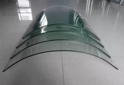 thermally bent tempered glass