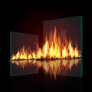 Fireproof glass