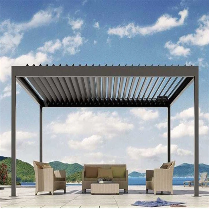 Vodotěsná žaluziový střešní systém hliníková pergola
